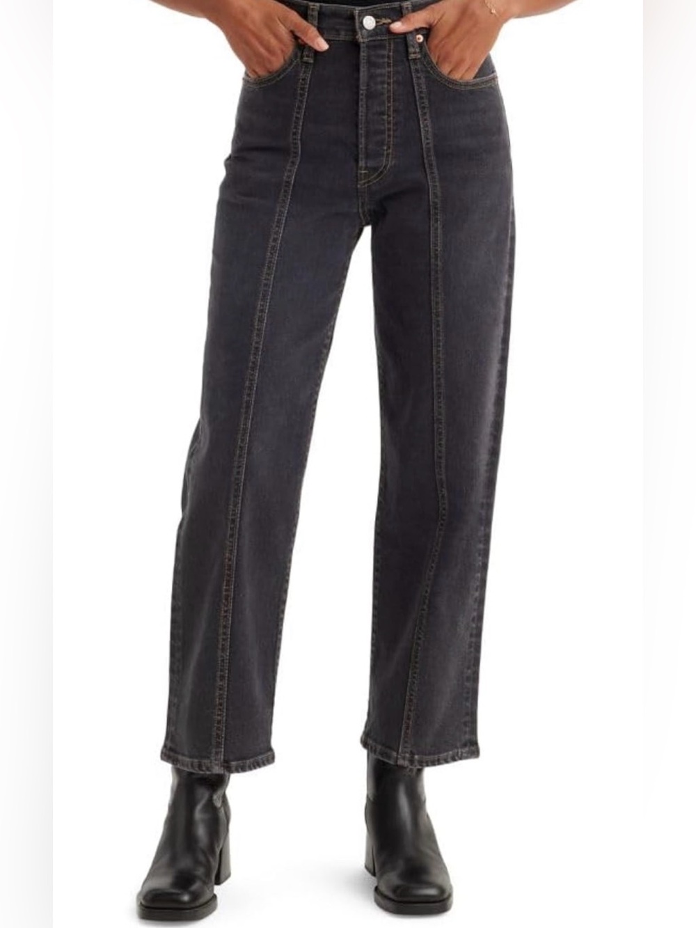 Women’s Levi’s Ankle Straight Black Jeans
